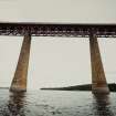 Detail of the granite piers of the South approach viaduct seen from the West from the rescue boat.