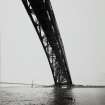 View from the South South West of the underside of the South cantilever of the Queensferry erection (seen from the rescue boat).