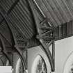 Davidson Church, interior.
Detail of section of roof structure.