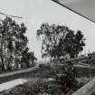 Site of former glass-houses with espaliated fruit trees, view from South West.