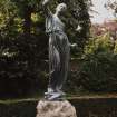 Statue of girl by Pilkington Jackson, to South West of main house, view from North East.