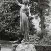 Statue of girl by Pilkington Jackson, to South West of main house, view from West.