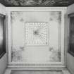 Edinburgh, Frogston Road East, Mortonhall, interior.
View of the main stairwell cupola.

