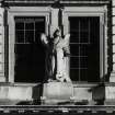 Detail of statue above entrance
