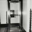 Vestibule telephone box, detail