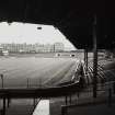 View of south terracing and west stand from north