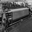 Interior.  Detail of typical working 'Jager' loom (showing wire cloth emerging)in Small-loom Weaving Department