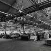 Interior.  General view within Small-loom weaving department, where the production of wire cloth and screening products was concentrated in June 2001