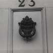 Edinburgh, 23 Heriot Row.
Detail of door knocker.