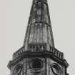 Detail of ornamental steeple termination and spire
