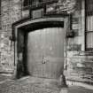 Edinburgh, 12-14 John's Place.
View of entrance in central part of South-East wall of warehouse.