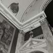 Church interior, detail of decorative plasterwork