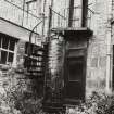 No.39 Lauriston Place, iron stair-case at rear