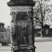 Edinburgh, Kirkgate, Liberton Parish Church Churchyard.
View of the tombstone of James Baxter, mason.