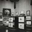 Interior-view of Architecture Room in small central octagon during Royal Scottish Academy Summer Exhibition in National Gallery