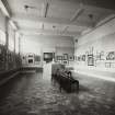 Interior view of the Royal Scottish Academy, Edinburgh, showing black and white room.