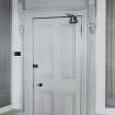 Interior-detail of door in Room G.13