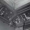 Interior-detail of ceiling cornice in Room G.09