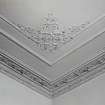 Interior-detail of ceiling cornice in Room G.01