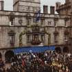 View of Founders Day Ceremony from 2nd Floor of SW tower