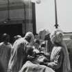 Edinburgh Royal Infirmary.
View of operation in theatre with female anaesthetist.