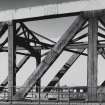 Victoria Swing Bridge.
Detail of rivetted girder constructon at West end.