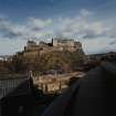 View of Edinburgh Castle from roof of Usher Hall