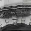 Detail of cornice above pend entrance to 6 Maritime Street