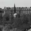 Elevated view from balcony of New Club on Princes Street to east