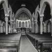 Interior view of St Peter's Church seen from the West.