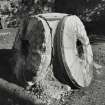 Edinburgh, Miller's Row, Granary.
General view of three millstones.