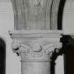 Detail of foliated column capital