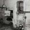 Interior view of bakery Scotch Oven, formerly coal-fired, latterly converted to gas