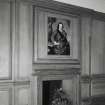 Detail of boardroom fireplace