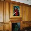 Detail of boardroom fireplace