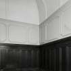 Interior.
Detail of backstage panelling and plasterwork.