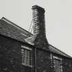 Edinburgh, Pattison Street, Bonded Warehouse.
Detail of chimney from North East.