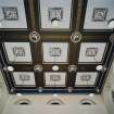 Interior, Court 3, view of ceiling.