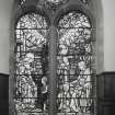 Interior. N gallery stained glass window by Douglas Strachan c.1935