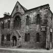 View of the front facade of the Pleasance Church at the corner of the Pleasance and Arthur Street seen from the South West.