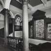 112 Princes Street, Conservative Club, interior.  First floor, view of staircase from south east.