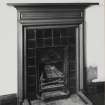 112 Princes Street, Conservative Club, interior.    View of specimen fireplace.