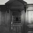 112 Princes Street, Conservative Club, interior.    First floor, south apartment, dining room doorway.