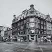 Corner view from south east of 147 - 135 Princes Street and South Charlotte Street.