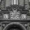 Detail of coat of arms above main entrance