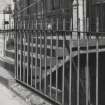 2A Queen Street, detail of railings and steps at entrance