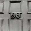 56 Queen Street, detail of numeral (4", solid)