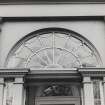 57 Queen Street, detail of B-type, elaborately decorated fanlight