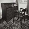 Interior-detail of Geddes' desk (closed) in Study.