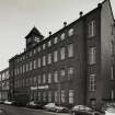 Edinburgh, 2-4 Restalrig Drive, Munrospun Factory.
General view from West.